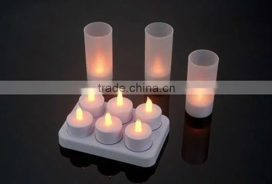 Led Rechargeable candle - 6pcs/set