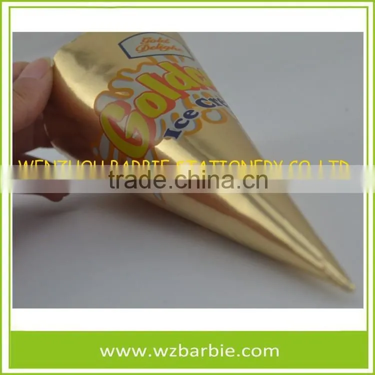 Unique Ice Cream Conocal Cups/Cone Paper Sleeves China Factory