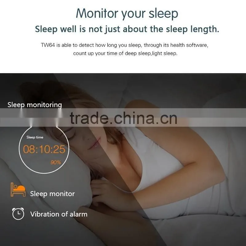 TW64 Bluethooth Fitness Tracker Activity Tracker Bracelet