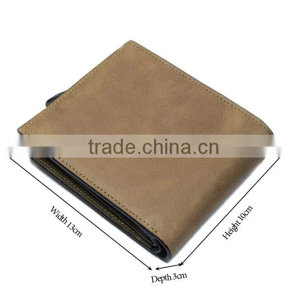 Hot selling and popular Men's Wallet, genuine leather wallet, man leather wallet