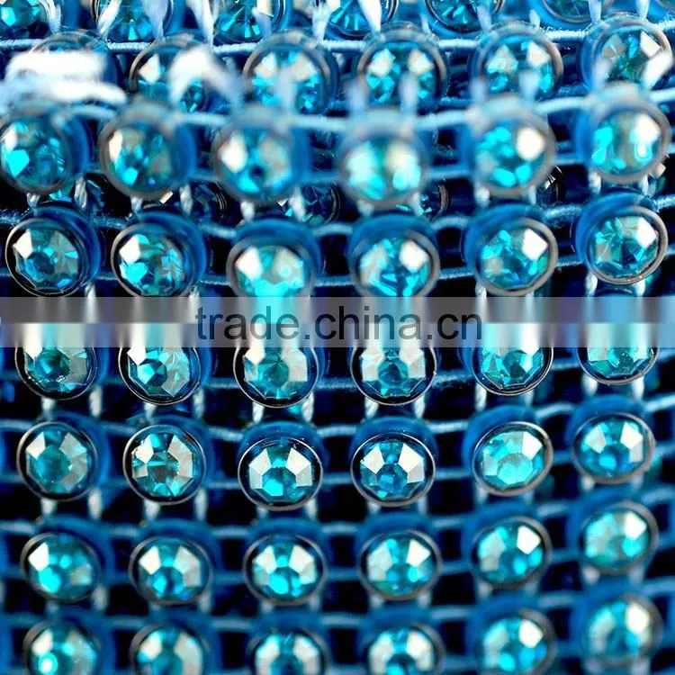 Cheap 24 rows crystal strass roll, elasitc stretch trimming rhinestone roll