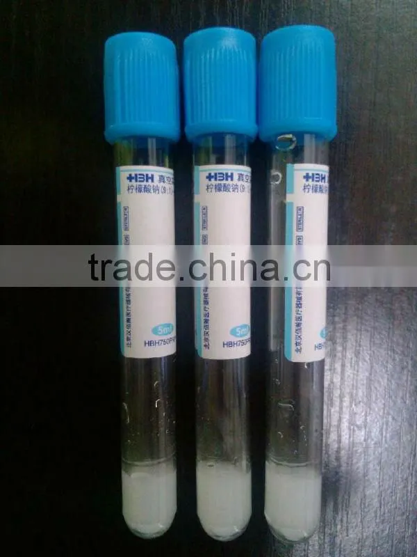 Sterile and pyrogen free PRP tubes