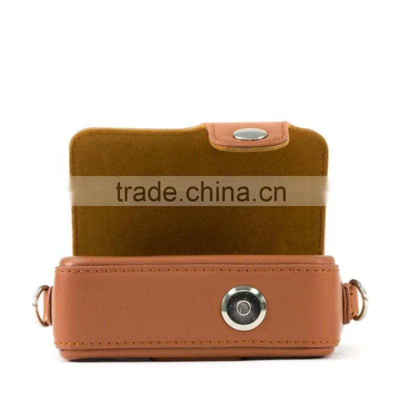 Top Grade New Custom Protective Leather Brown Camera Case