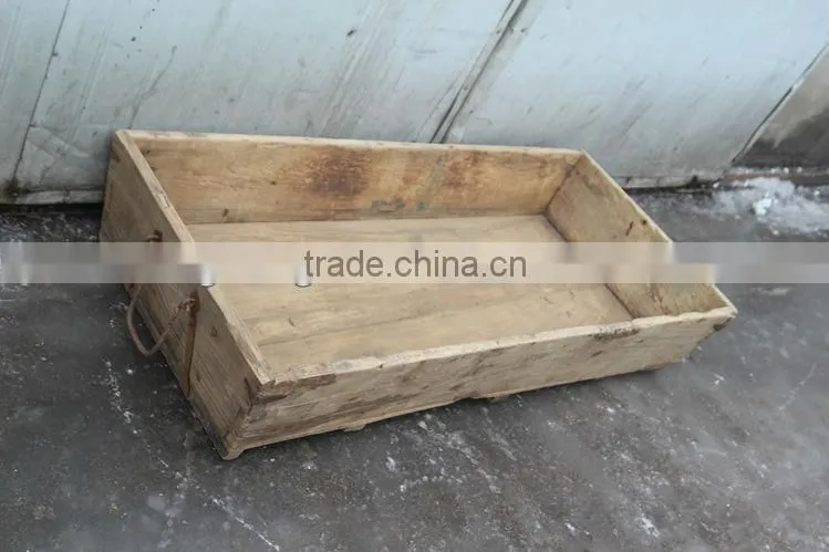 Chinese Antique Wood Garden Flower Tank