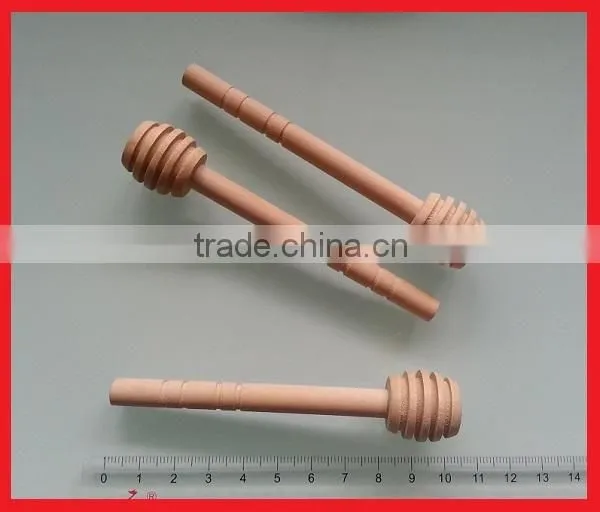 Wooden Honey Dipper with Logo