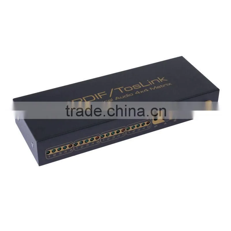 Digital audio amplifier 4x4 SPDIF matrix