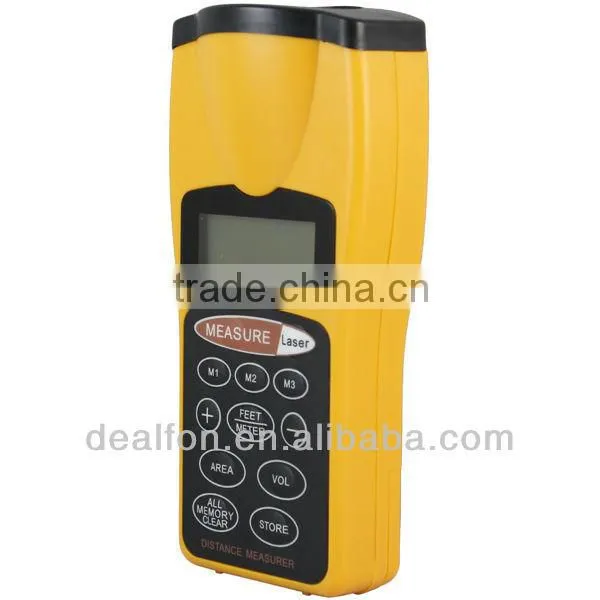 LCD Ultrasonic Laser Meter Point Distance Measure Max Range 60FT