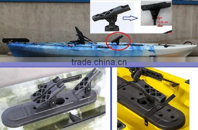 Fishing rod holder in kayak from KUER company made in china better for carp fishing