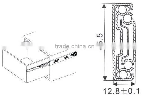 Soft closing drawer slide