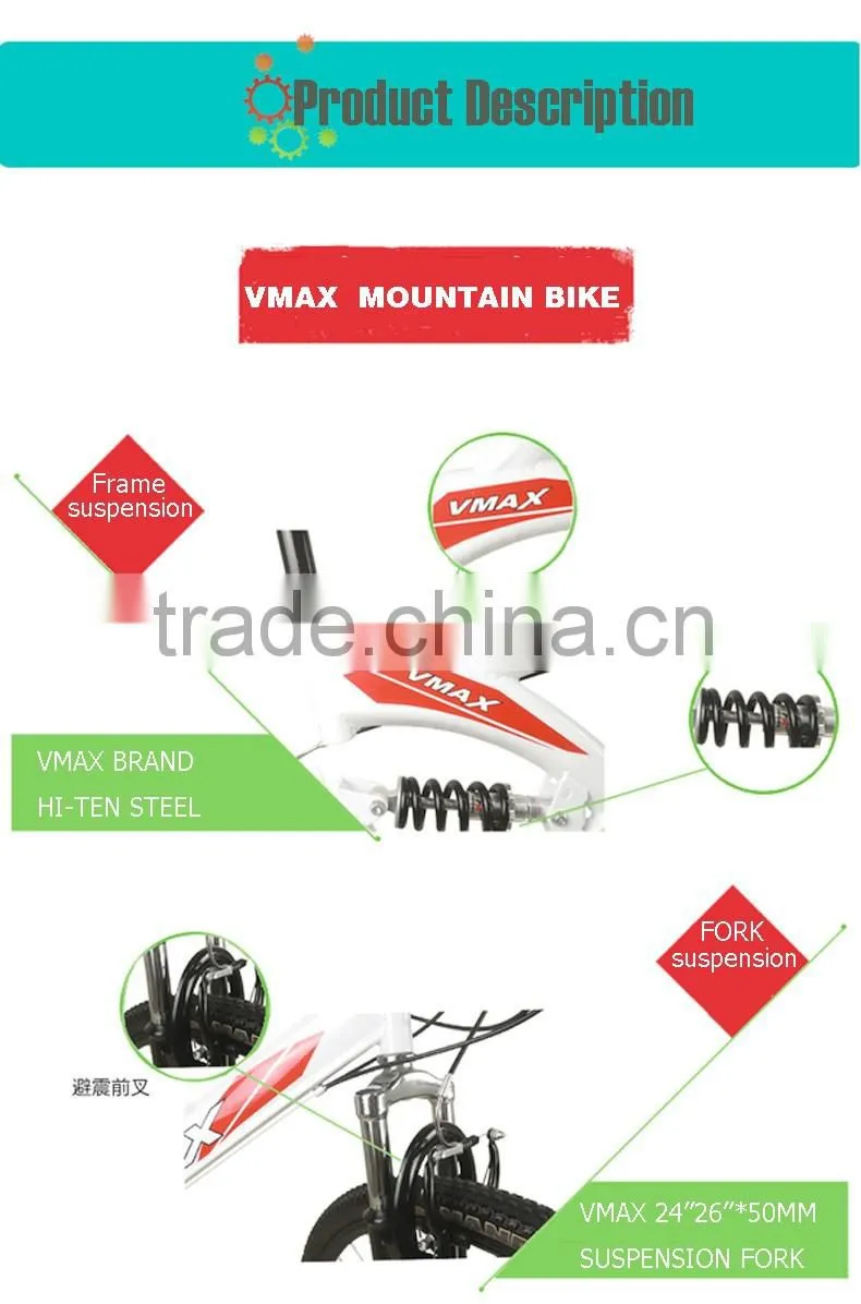 24" / 26" Dual Suspension Mountain Bike, MTB 21 speed bicycle