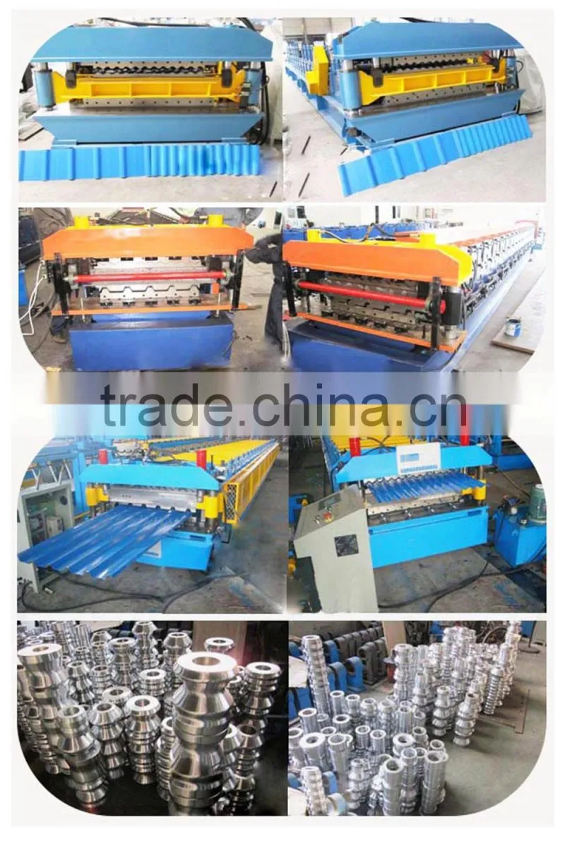 Durable in use most popular corrugated color roof tile machine