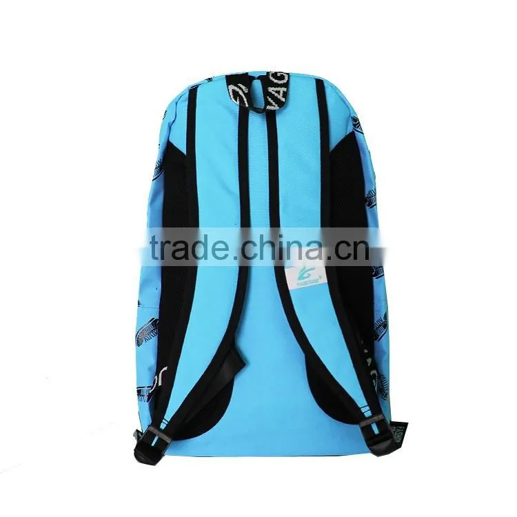 Fashion blue School Bag Cheap sublimation printing Computer Backpack