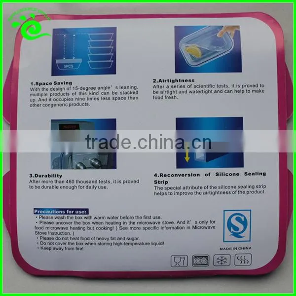 ~ Manufacture Plastic 4 Lock Plastic Bento Container Stackable