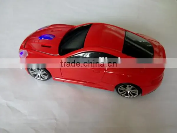 Promotional Gift Computer 2.4G wireless car shaped mouse with usb mini receiver