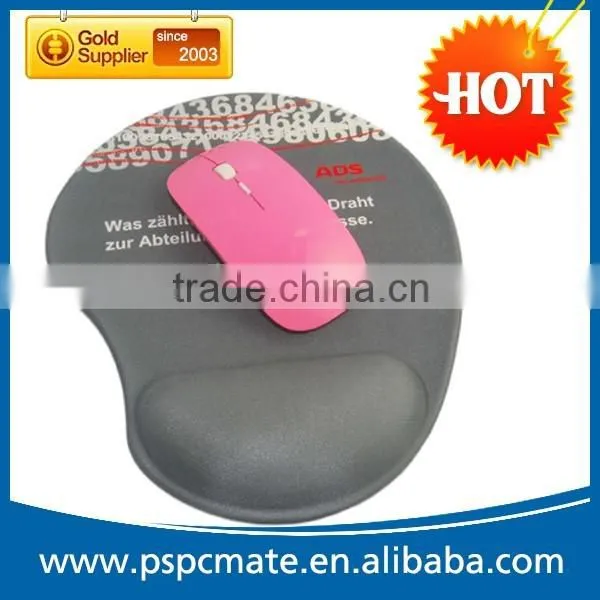 Rubber wrist rest mouse pad with full color printing