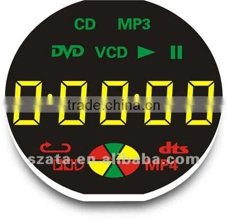 customized five digital led display screen for DVD