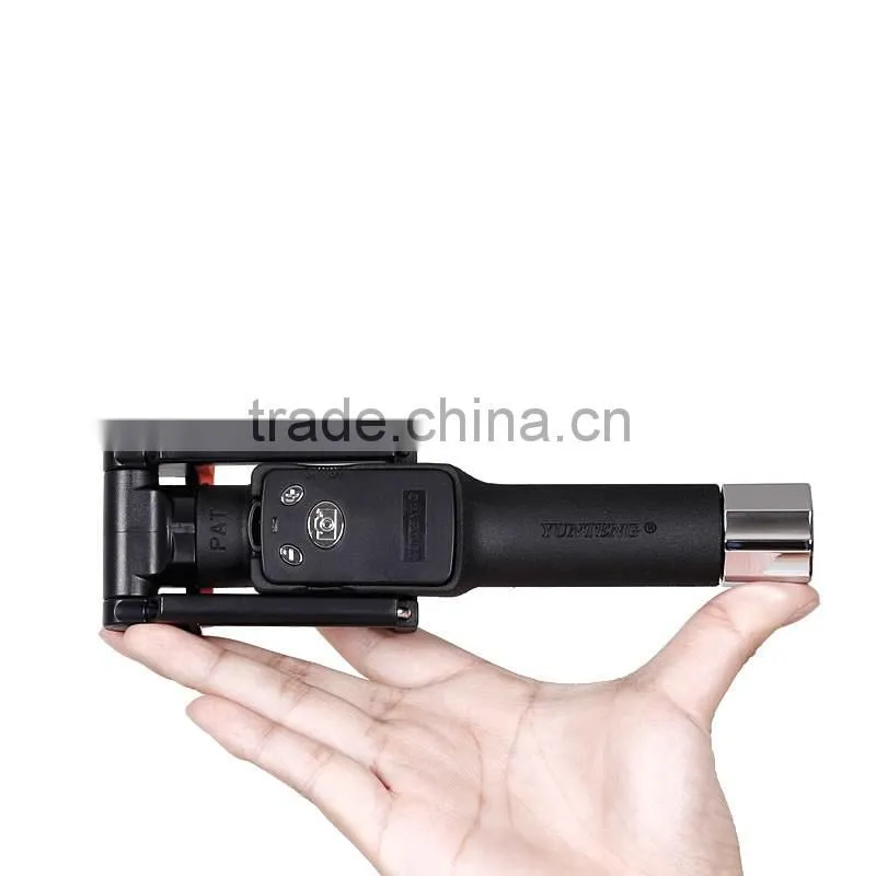 New wholesale monopod selfie stick with bluetooth shutter button YT888
