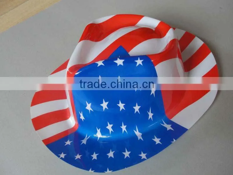 America flag glitter cowboy hat