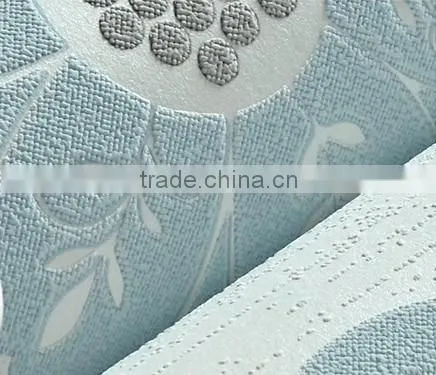 breathable flower design non woven home wallpaper deco