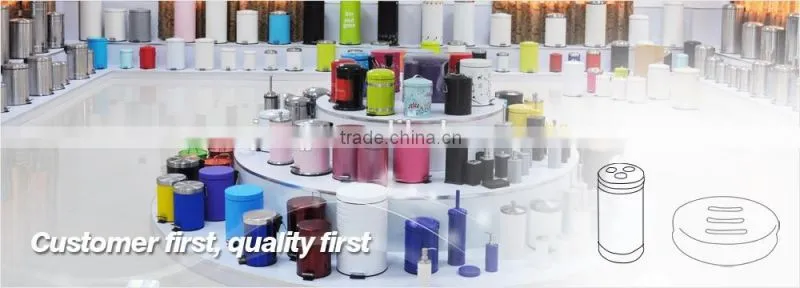 Bathroom powder coating customized color toilet brush and holder set