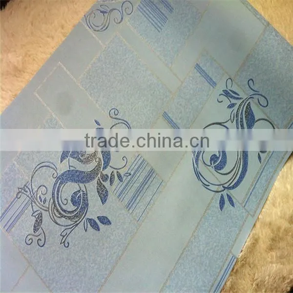 modern wall paper blue design concern