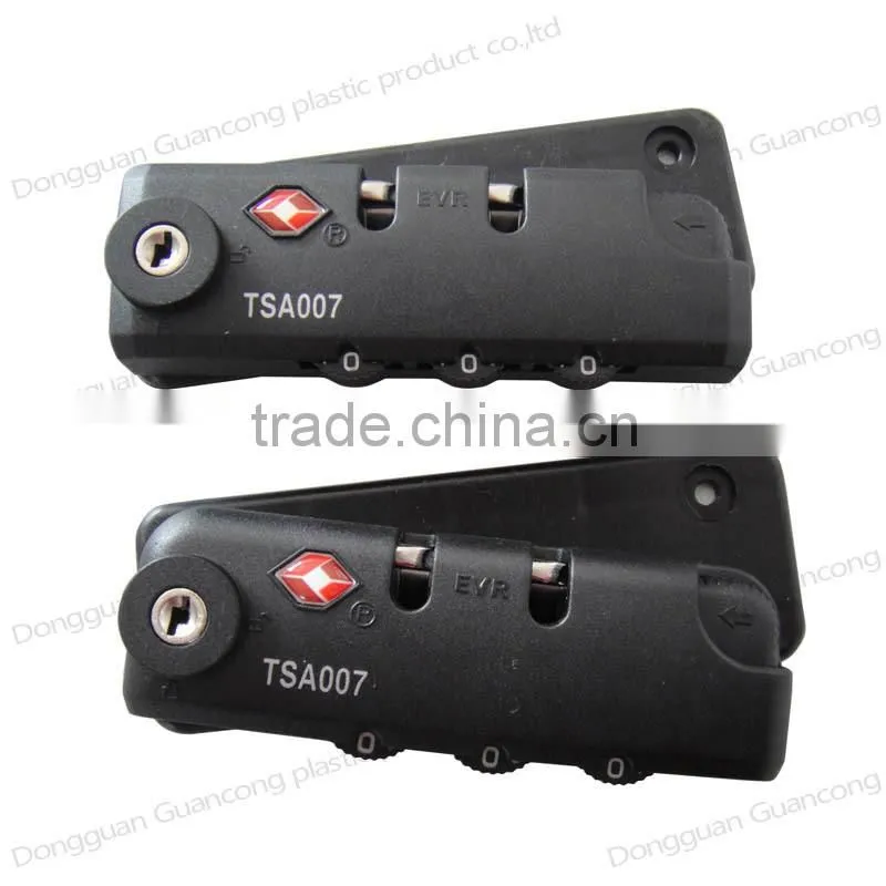 2016 new style Build in zinc/alloy TSA luggage lock