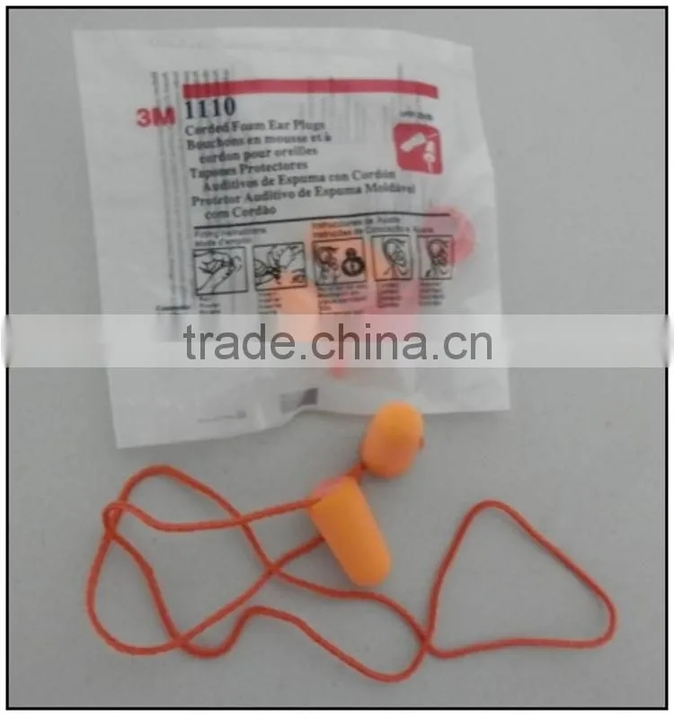 3M 1110 ear plug , sleeping ear plug , polyurethane ear plug