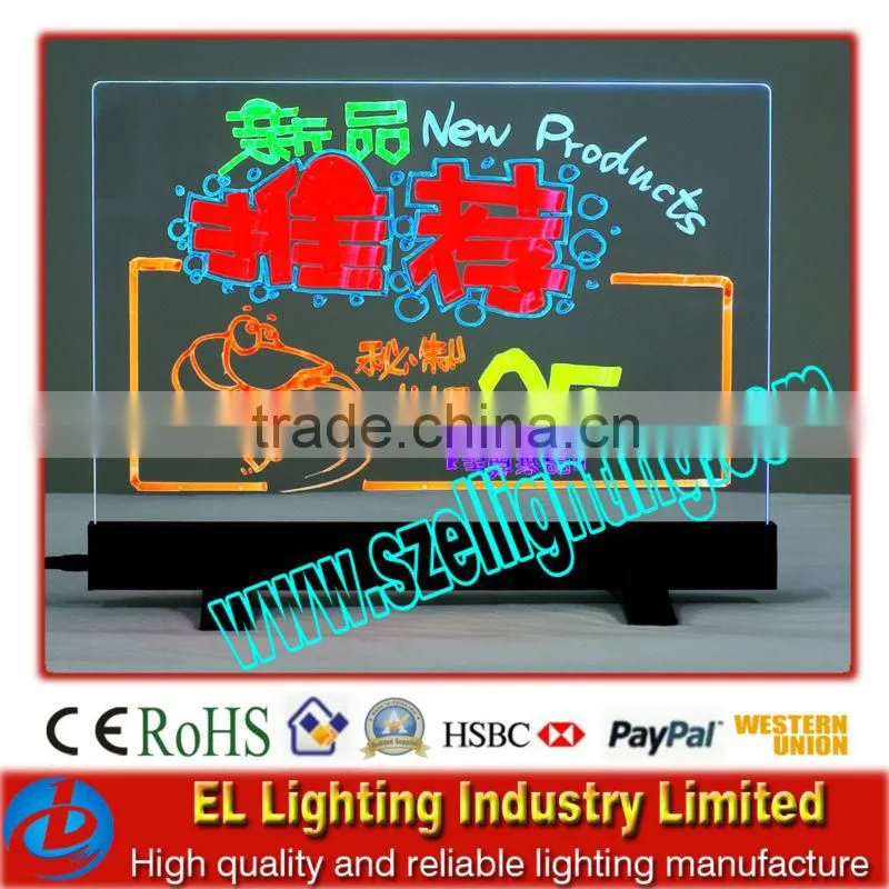 led lighting writing board led flashing billboard