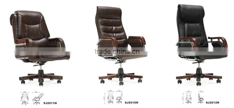 2015 Modern wooden armrest executive chair office chair specification GZH-SJ2012H