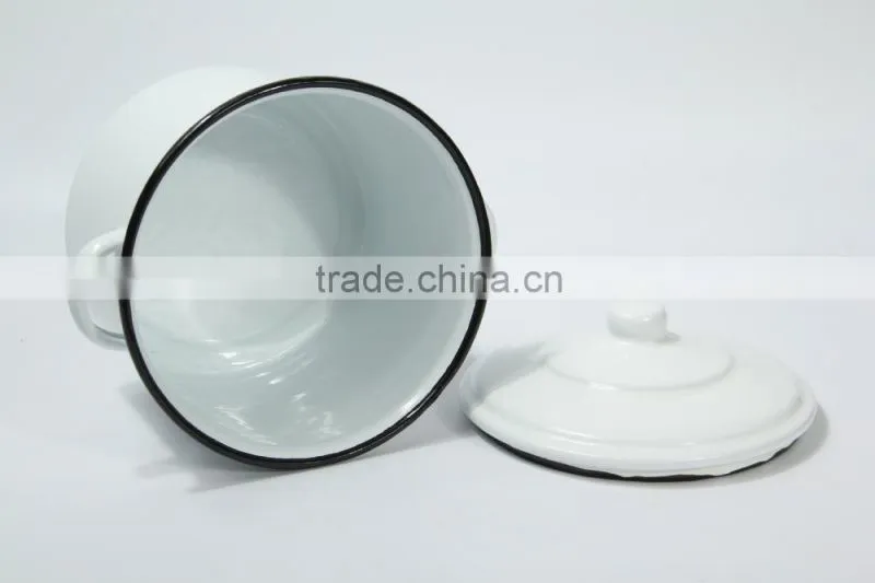 Enamel pot, stockpot, soup pot