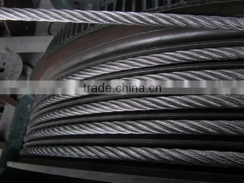 PVC/Nylon coated Galvanized steel wire rope