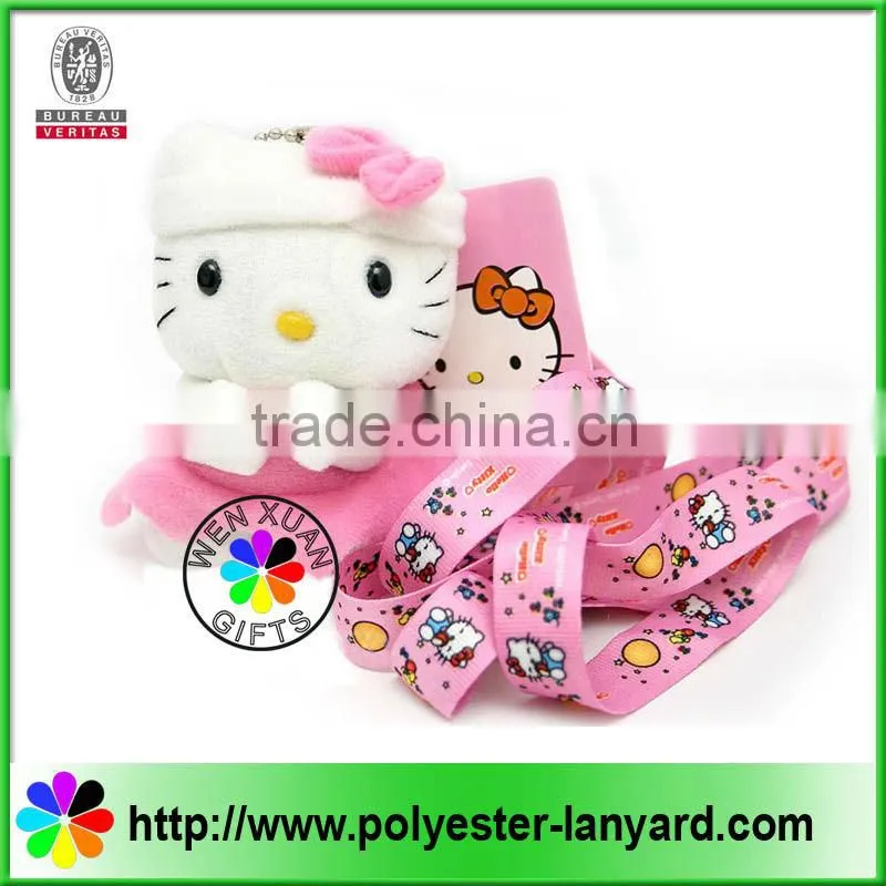 Nylon funny cartoon lanyard
