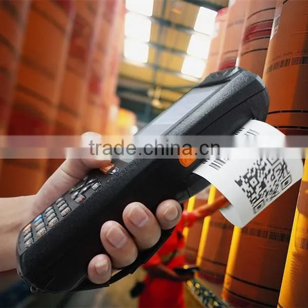 Rugged industrial handheld android PDA wireless with thermal printer and barcode scanner support secondard developing