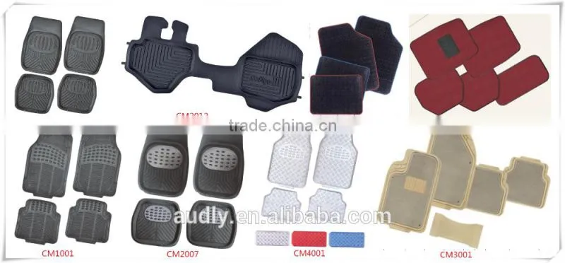 Heavy Duty Anti Slip Rubber Car Mats no smell Waterproof Washable