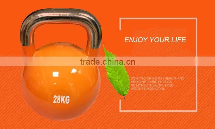colorful vinyl coated cast iron competition kettlebell for sale