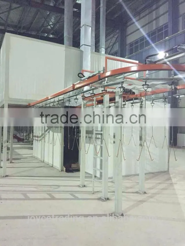 Steel door powder coating production line