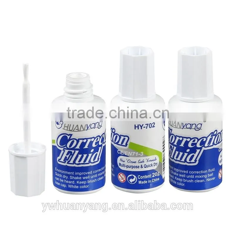 non-toxic waterbase wite-out dry fast correction fluid HY-702