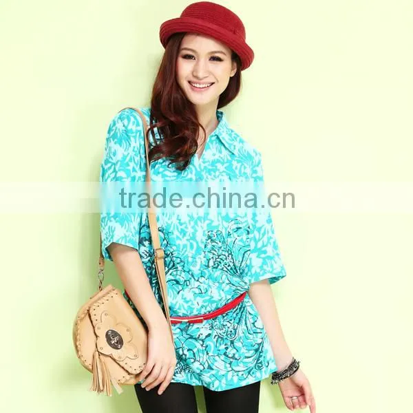 Hawaiian Islands women's aloha shirt fabric leisure shirt fabric