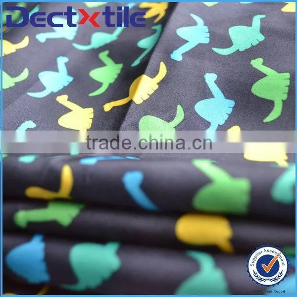 cute and kawaii printed polyester pongee fabric with printing on hot sale