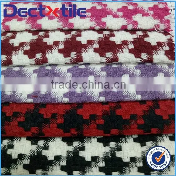 Girl warm fabric houndstooth fabric for coat