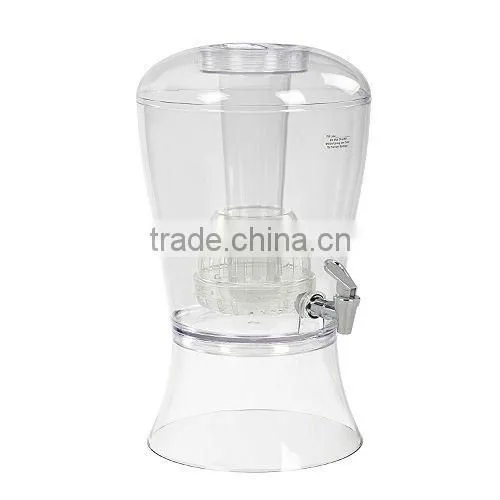 Advanced technology high quality clear glass beverage dispenser