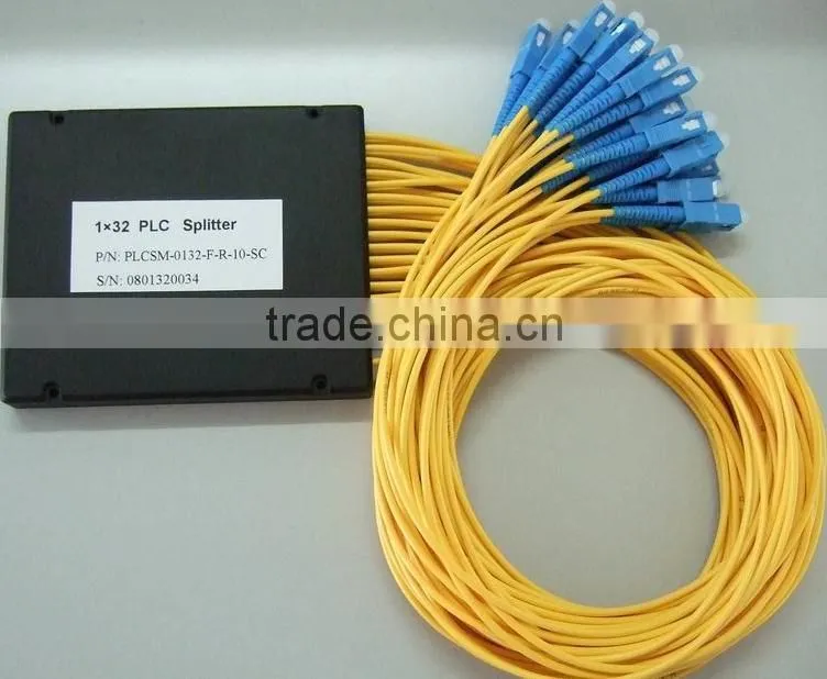 FTTH SC FC LC UPC/APC 1x32 Optical PLC Splitter Fiber PLC Splitter
