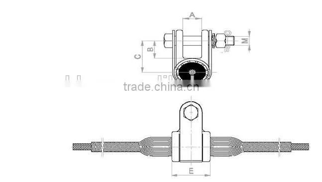 High Quality OPGW cable accessories aluminium cable clamps