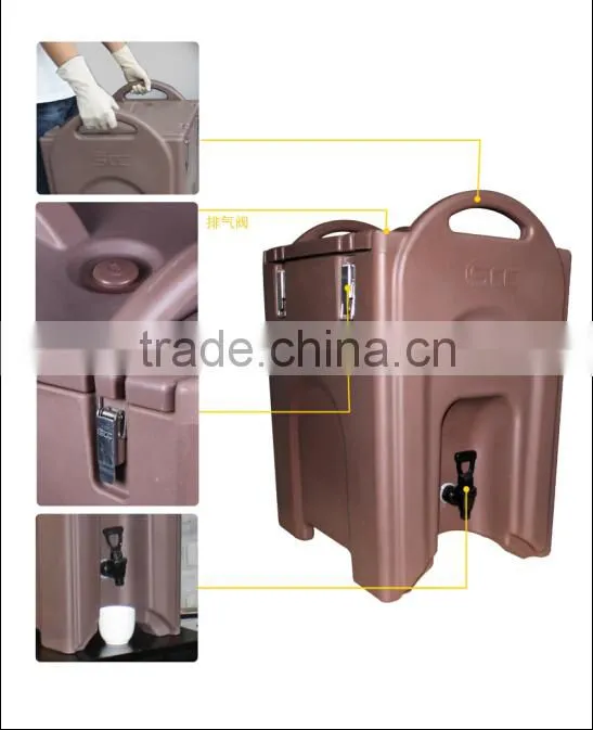 40Liter commercial coffee dispenser, plastic tea coffee warmer for buffet