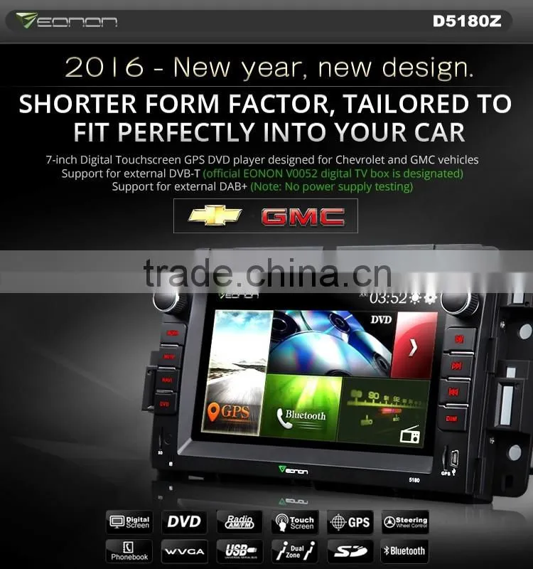 EONON D5180Z 7" Car DVD GPS For Chevy, Chevrolet, GMC