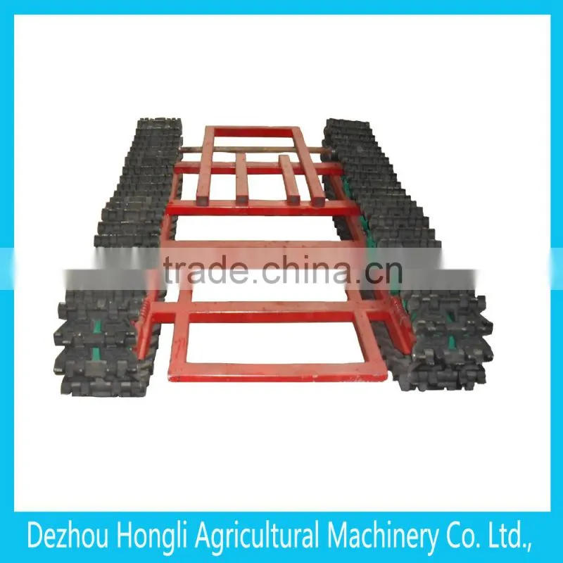 metal track undercarriage with rubber coating