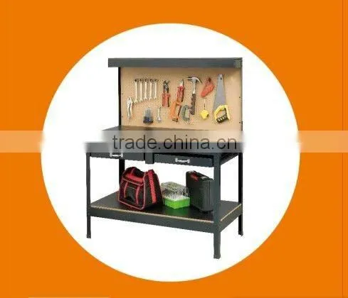 New Two Drawers Workbench Steel Worktable Station