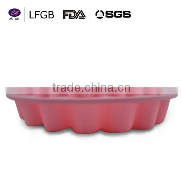 factory price lovely sun flower shaped silicone cake mould