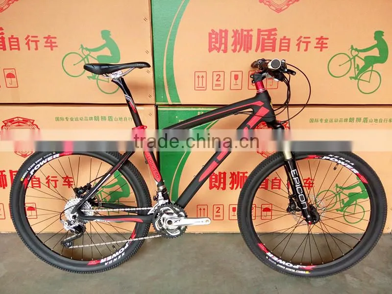 30 high speed 26 inches with double disc brake high carbon fiber Mountain bike
