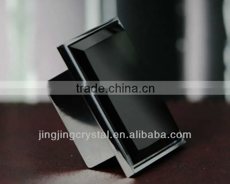 Classic Black Crystal Mosaic Furniture Handle Pull rich in Crystal colour